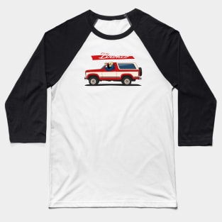 Truck bronco 1986 f150 xlt 4x4 skull metal red Baseball T-Shirt